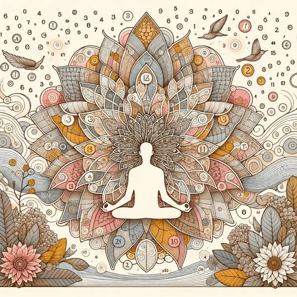 Cijfers verbinden mindfulness kleuren