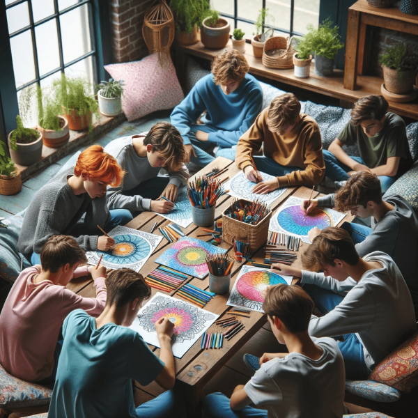 Mindfulness kleuren voor jongens
